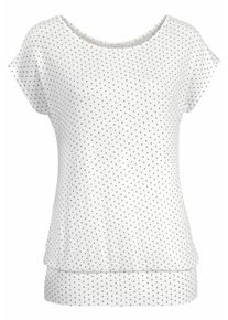 Lascana Große Größen Longshirt Gr. 52/54 beige für Damen