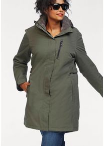Killtec Große Größen Funktionsparka Gr. 50 grün für Damen