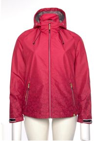 Killtec Große Größen Regenjacke wasserabweisend Kapuze windddicht Gr. 52 pink geblümt für Damen