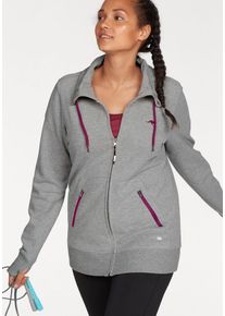 Große Größen Kangaroos Sweatjacke »Sweatjacke« Gr. 40/42 grau für Damen
