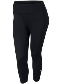 Große Größen Nike Funktionstights »WOMEN NikeK ONE CROP PLUS SIZE« Gr. XL schwarz für Damen