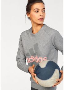 Große Größen adidas Performance Sweatshirt »ESSENTIAL LIN SWEAT« Gr. XXL grau für Damen