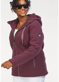 Polarino Große Größen Fleecejacke Gr. 56/58 rot für Damen