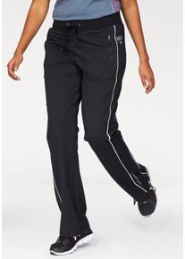 Große Größen Kangaroos Jogginghose Gr. 56 schwarz gestreift für Damen