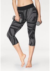 Große Größen adidas Performance Funktionstights »D2M RR ALLOVERPRINT 3/4« Gr. L gemustert für Damen