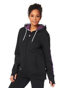 Große Größen Kangaroos Kapuzensweatjacke Gr. 48/50 schwarz für Damen