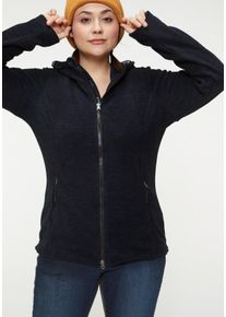 Polarino Große Größen Fleecejacke Gr. 44 blau für Damen