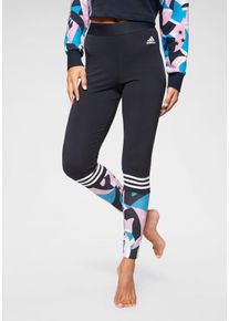 adidas Performance Große Größen Leggings mit Alloverprint und Streifen Gr. XXL blau gestreift für Damen