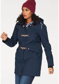 Polarino Große Größen Softshellmantel Gr. 44 blau für Damen