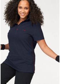 Kangaroos Große Größen Poloshirt Gr. 44/46 blau für Damen
