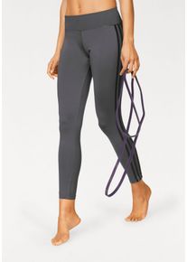 Große Größen adidas Performance Funktionstights »D2M 3S LONGTIGHT« Gr. XXL grau gestreift für Damen