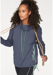 Große Größen Kangaroos Langarmshirt Gr. 48/50 blau für Damen