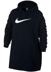 Große Größen Nike Sportswear Sweatkleid »WOMEN Nike Sportswear SWOOSH HOODIE OS FRENCHTERRY PLUS SIZE« Gr. XXL schwarz für Damen