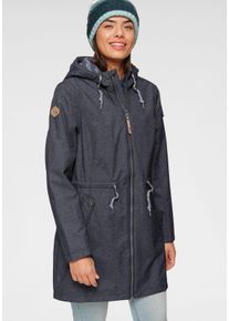 G.I.G.A. by Killtec Große Größen Softshellparka Gr. 56 blau für Damen
