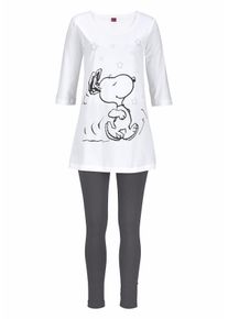 Große Größen Pyjama Gr. 52/54 beige für Damen