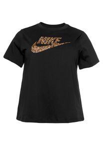 Große Größen Nike Sportswear T-Shirt »WOMEN Nike Sportswear TOP SHORTSLEEVE PLUS SIZE« Gr. XXL schwarz für Damen