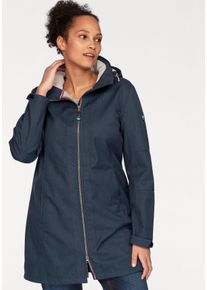 Große Größen Polarino Softshellmantel Gr. 44 blau für Damen