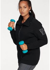 Große Größen Venice Beach Sweatjacke Gr. 40/42 schwarz für Damen