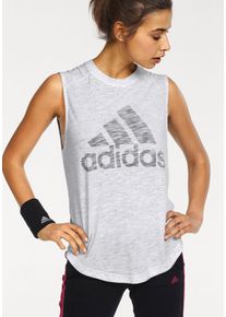 Große Größen adidas Performance Tanktop »WINNERS M TEE« Gr. XL weiß für Damen