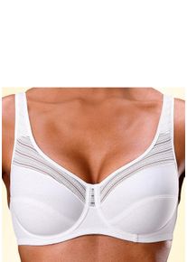Große Größen Petite Fleur Bügel-BH Gr. 90C weiß/schwarz für Damen