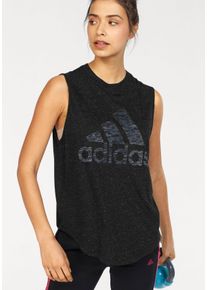 Große Größen adidas Performance Tanktop »WINNERS M TEE« Gr. M schwarz für Damen
