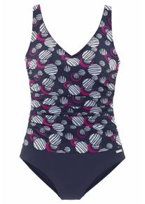 Lascana Große Größen Badeanzug Gr. 50C blau für Damen