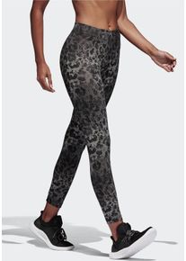 Große Größen adidas Performance Funktionstights »WOMAN ESSENTIAL AOP TIGHT« Gr. L schwarz bedruckt für Damen