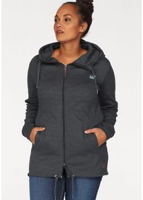 Große Größen OCEAN SPORTSWEAR Kapuzensweatjacke Gr. 40/42 grau für Damen