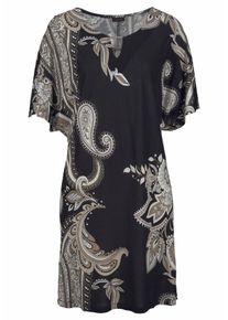 Lascana Große Größen Jerseykleid Gr. 44/46 mehrfarbig geblümt für Damen
