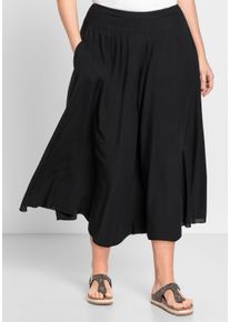 Große Größen Hosenrock mit zwei Taschen Gr. 42 schwarz von sheego für Damen