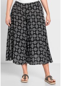 Große Größen Hosenrock mit zwei Taschen Gr. 42 schwarz von sheego für Damen