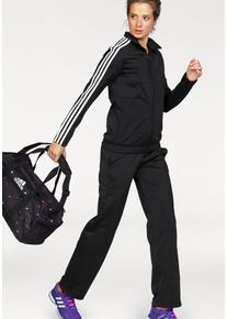 Große Größen adidas Performance Trainingsanzug »BACK2BASIC 3S TRACKSUIT« (Set, 2 tlg.) Gr. XXL schwarz gestreift für Damen