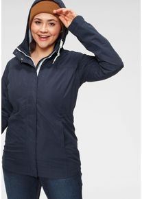 Polarino Große Größen Funktionsjacke Gr. 48 blau für Damen