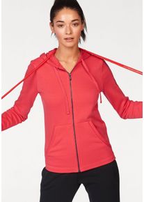 adidas Performance Große Größen Kapuzensweatjacke Gr. M rot für Damen