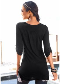 Lascana Große Größen Longshirt Gr. 52/54 schwarz für Damen