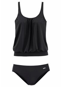 Lascana Große Größen Oversize-Tankini Gr. 40 schwarz für Damen