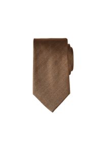 Alpi Uni-Wellen-Krawatte, Braun, aus Seide