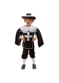 buttinette Musketier-Kostüm für Kinder, schwarz