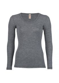 Engel - Damen-Shirt L/S - Alltagsunterwäsche Gr 34/36 grau