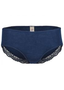 Engel - Women's Panty mit Spitze - Seidenunterwäsche Gr 34/36 blau