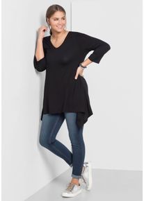 Große Größen Jeggings in Power-Stretch-Qualität, mit Schlupfbund Gr. 104 blau von sheego für Damen