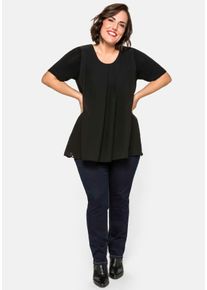 Große Größen Schmale Stretch-Jeans im 5-Pocket-Stil Gr. 112 blau von sheego für Damen