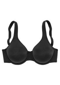 Lascana Große Größen Minimizer-BH mit nahtlos vorgeformten Cups Gr. 75C schwarz für Damen
