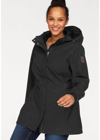 Killtec Große Größen Softshellparka Gr. 44 schwarz für Damen