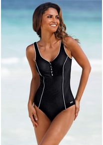 Lascana Große Größen Badeanzug Gr. 52B schwarz für Damen