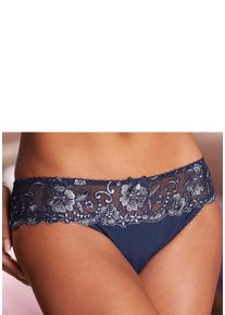 Große Größen Lascana Slip >>Wanda<< mit Stickerei Gr. 44/46 blau für Damen