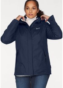 Jack Wolfskin Große Größen Funktionsjacke Gr. 44 blau für Damen