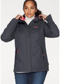 Jack Wolfskin Große Größen Funktionsjacke Gr. 52 grau für Damen