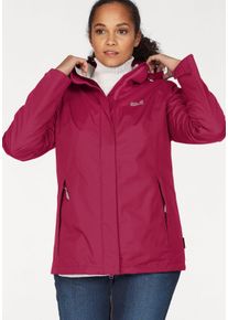 Jack Wolfskin Große Größen Funktionsjacke Gr. 46 rot für Damen