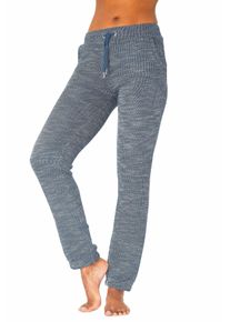 Große Größen Relaxhose Gr. 40/42 blau/beige für Damen